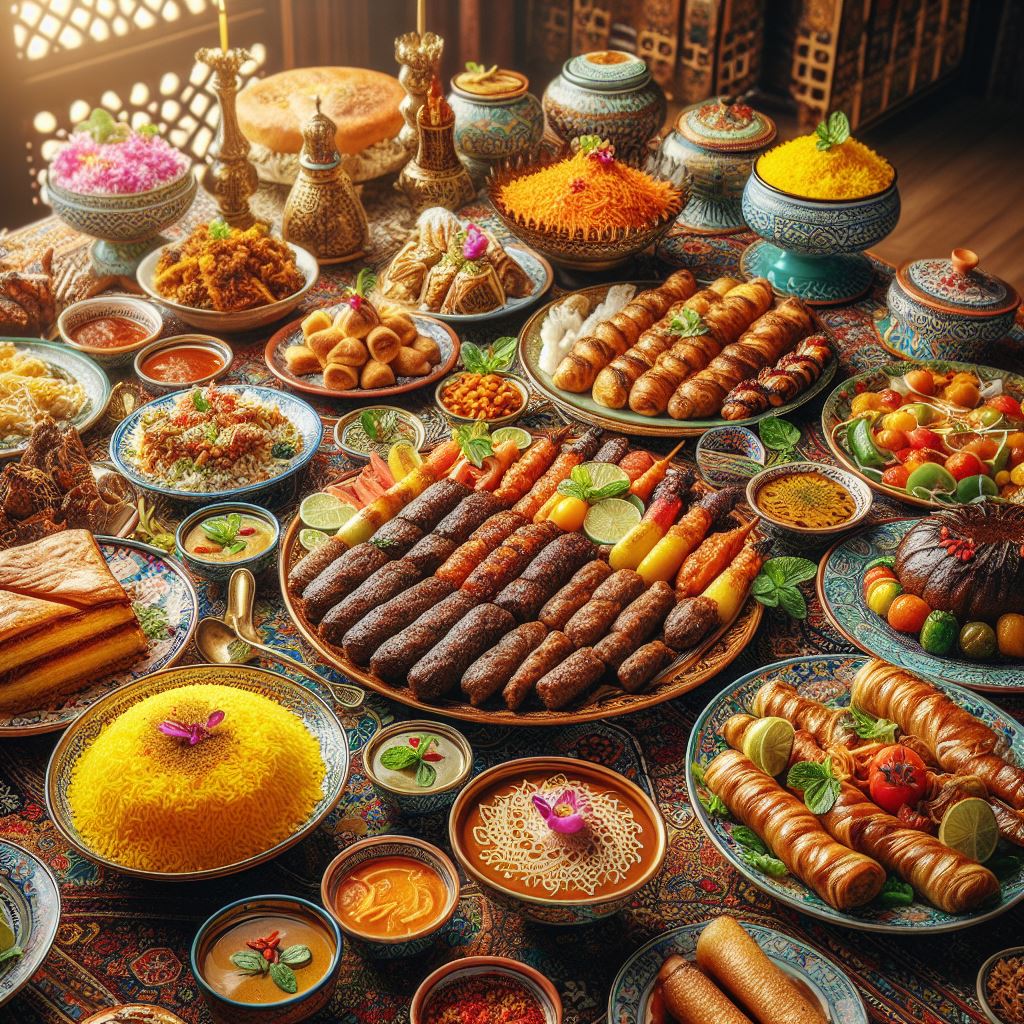 سفره رنگا رنگ ایرانی