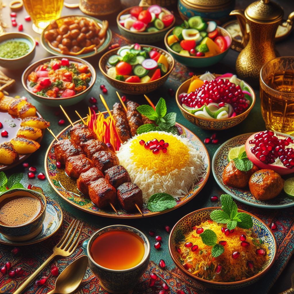 سفره رنگا رنگ ایرانی